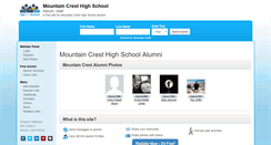 Desktop Screenshot of mountaincresthighschool.org