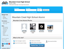 Tablet Screenshot of mountaincresthighschool.org